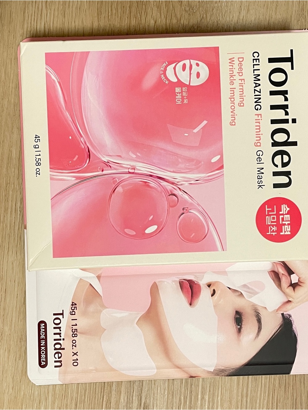 torriden Pink Deep Firming Gel Mask - Hydrating Facial Sheet